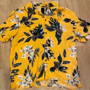 Yellow aloha shirt